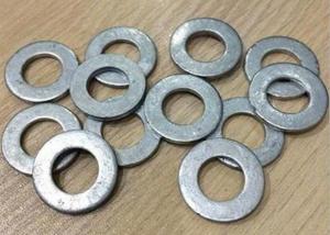 China Hot Dip Galvanized Metal Flat Washers , Precision Flat Ring Gasket 4.8 8.8  Grade on sale
