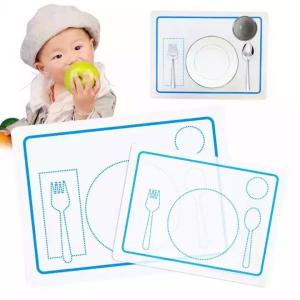 Wholesale Washable Feeding Baby Silicone Placemat Food Grade Customized Logo Printing from china suppliers