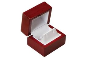 Wholesale Elegant Style Wooden Jewelry Box Logol Painting Square Environmentally Friendly from china suppliers