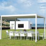 Garden Landscape Aluminum Louvered Pergola With Canopy Luxury Pergola