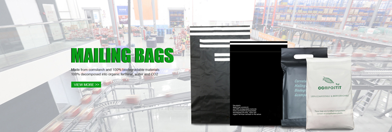 Tearproof Ultralight Black Poly Mailer Bags , EN13432 Large Shipping Bags For Clothes