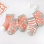organic cotton Printed Picture Socks Slipproof For Newborn Baby