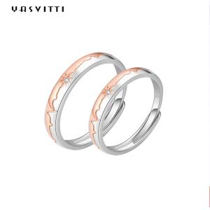 Wholesale 2.6g 0.75in Sterling Silver Jewelry Rings 18k Anniversary Shooting Star Ring from china suppliers