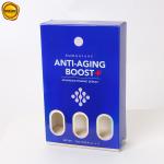 Custom Serum Paper Box For Beauty Care Products Royal Blue Paper Box