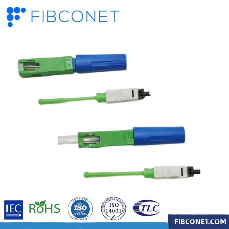 SC APC/UPC Hotmelt Quick Connectors FTTH/FTTX Fiber Optic Equipment for Fast Connection