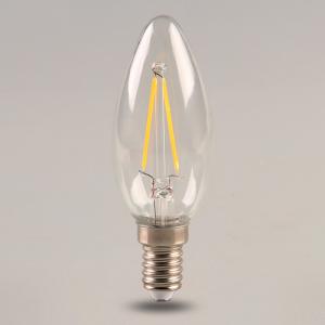 Wholesale LED Filament Edison Bulbs light Dimmable E14/E27,2W/4W,110v/220v,Warm/Cool White,Candle Shape for Indoor C35 from china suppliers
