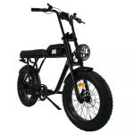 Customisable 48V 1000W Vintage Electric Motorbike with 20" Wheels and Large Size