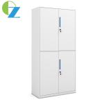 2 Door Office Slim Metal Storage Cabinet High File Swing Steel