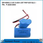 3.6V 5.4AH ER14505-2 Primary Battery High And Stableoperating Voltage Long