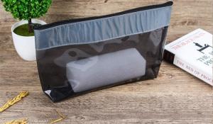 Wholesale Eva Slider Frosted Swimwear Packaging Bags Cosmetic Organizer Pouch with Zipper Toiletry, Pencil, Brush, Makeup from china suppliers