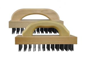 Wholesale Rectangular Shaped Butcher Block Brush with Flat Steel Wire for Heavy Duty Cleaning from china suppliers