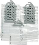 Hanging Storage Bags, 10-Pack Of 12 X 9-Inch Clear Plastic Bags For Classroom,