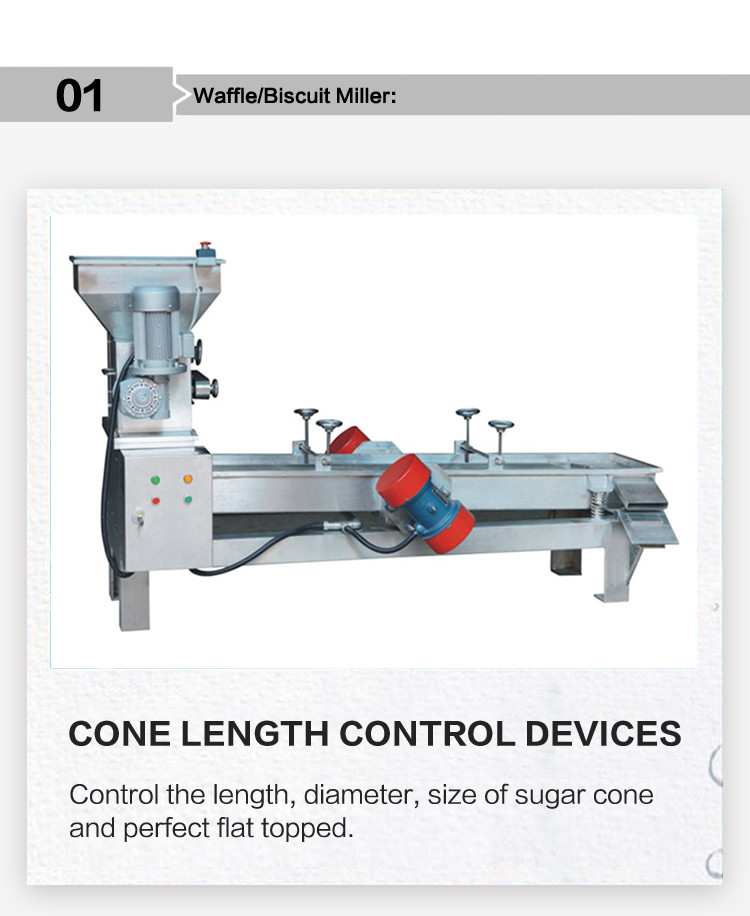Customizable Size Waffle Rice Crisp Grinding Machine