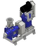 Stainless Steel 5500w 50m3/H Conveyor System Lamella Pump
