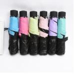 Strong Lightweight Folding Umbrella , Micro Compact Travel Umbrella UV