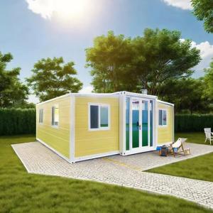 China Yellow Colour Customized Expandable Container Homes for Comfortable Living on sale