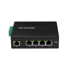 Wholesale Gigabit 5 Port Industrial Ethernet Switch Hub Support POE At / Af from china suppliers