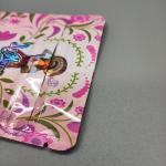 Holographic Weed Packaging Bags Child Resistant Zipper Pouch Custom