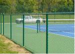 Outdoor Black Brown Green Chain Link Fence 6ft For Garden / Courtyard / Villa