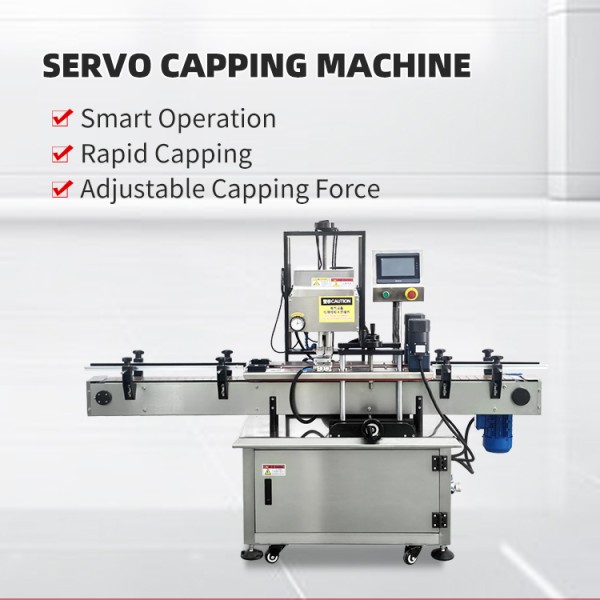 Automatic Four-Wheel Spindle Capping Machine for Inline Screw Cap Tightening