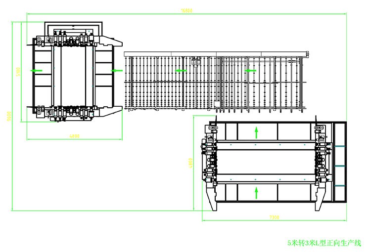 Transfer Table Double Glass Edging Machine Polishing Line