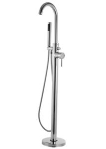Wholesale 1160 Mm Floor Mounted Bath Mixers Brass Chrome free standing mixer taps T8000 from china suppliers