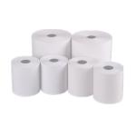 100% Virgin Wood Pulp POS Thermal Paper Roll 45-80gsm Weight Customizable Sizes