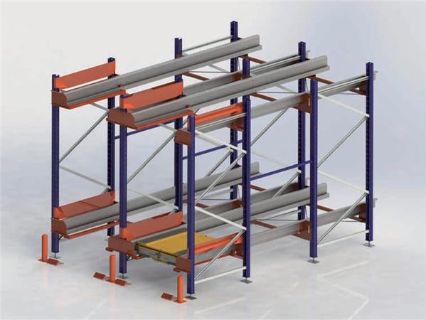 High density pallet shuttle storage system SS400/Q235B steel