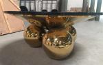 Modern Dining room Table Marble Top Round With ball leg China low price