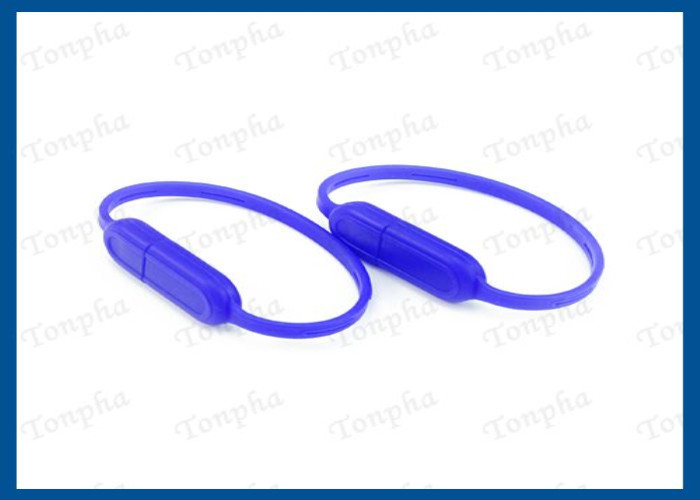 Promotional Thin Wristband Flash Drive Convenient Carrying Silicone Material