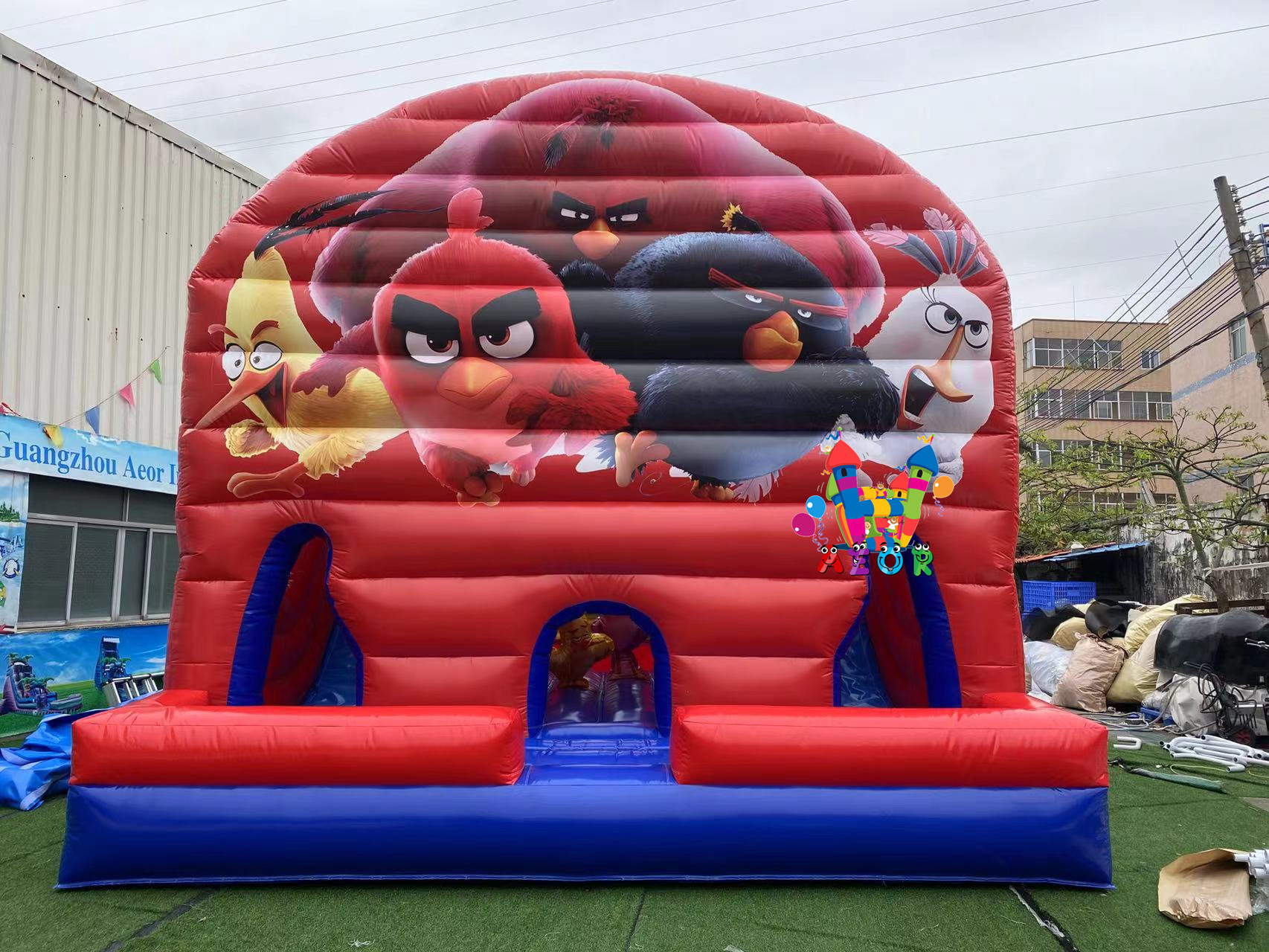 5x5m Jumping Castle With Slide Combo Inflatable Sport Bounce House Jumping Castle