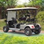 4 Seater Legal Street Electric Golf Cart with lithium battery and foldable back