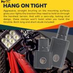Aluminium Off-Road ATV UTV Light Bar Mounts Mounting Bracket Clamp Kits 2 x Stud
