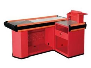Wholesale Colorful Cashier Supermarket Checkout Counter Table / Retail Store Small Cash Desk from china suppliers