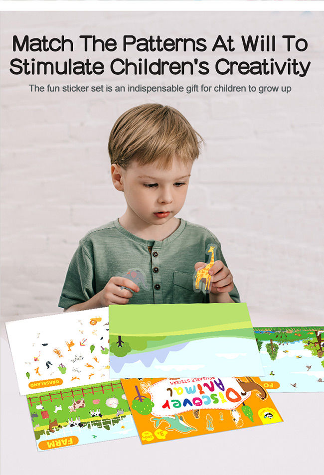 Environmental Protection Kids Reusable Stickers 1