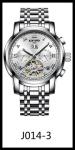 KINYUED stainless steel tourbillion watch mechanical luminous watch men