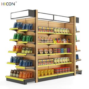 Wholesale Stable Customized Brown Wood Food Store Display Shelving from china suppliers