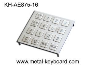Wholesale Dot matrix Dynamic vandal proof keypad Metal , Outdoor Kiosk stainless steel keypad from china suppliers