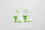 CMYK Biodegradable Plastic Bags For Cups Holder Drinks Coffee Beverage Carrier
