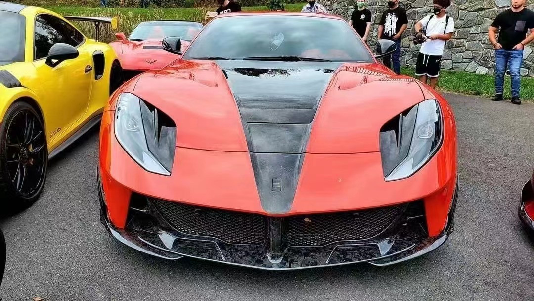 For Ferrari 812 Carbon Fiber Body Kit 812 Upgraded MSY Style Carbon Fiber Front and Rear Bumper Spoiler Wing