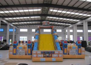 Wholesale Top Inflatable Robot City Bounce Jumpers , Commercial Fun Bounce House With Big Slide from china suppliers