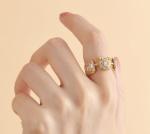 Emerald White CZ Women Eternity Band Baguette 18K Gold 925 Sterling Silver Rings