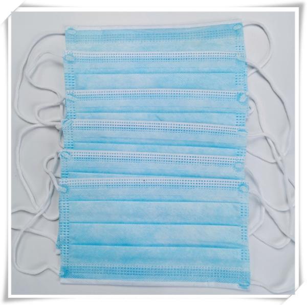 Polypropylene Fabric Disposable Antiviral Face Mask Personal Care Outdoor 17.5x9