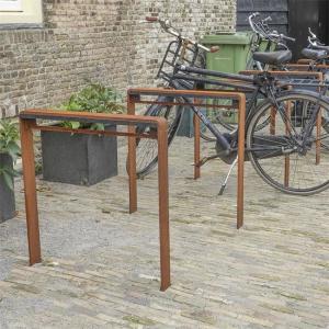 Wholesale Metal Street Landscape Architecture Corten Steel Public Bicycle Racks from china suppliers