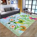 3D Printed Flower Dragonfly Living Room, Bedroom Living Room Floor Carpets