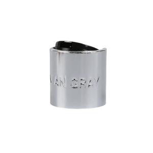 Wholesale Shiny Silver Aluminium Shampoo Push Disc Top Cap Tassel 28/410 Disc Top Caps from china suppliers