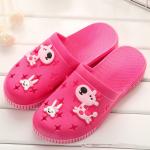 Indoor Closed Toe House Slippers , Cute Cartoon Closed Toe Slide Sandals