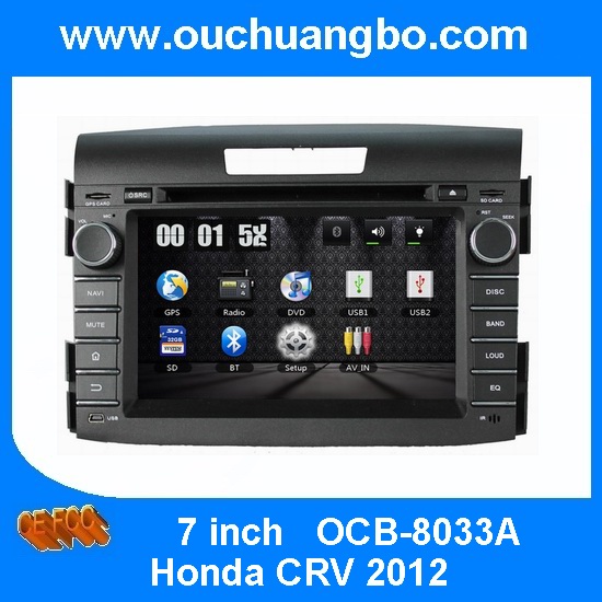 Ouchuangbo Car Stereo Multim DVD Player for Honda CRV 2012 GPS Navigation iPod USB FM Radio OCB-8033A