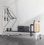 Semi Elevated Pilates Core White Bed Customized Aluminum Alloy Fitness Shaping
