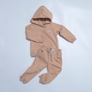 Wholesale Teen Girls Boys Winter Fleece Set With Hoodie And Logo Embroidery from china suppliers